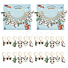 Alloy Enamel Bamboo Stick/Panda Pendant Locking Stitch Markers HJEW-AB00113-1