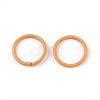 Spray Painted Iron Open Jump Rings X-IFIN-F149-B03-1