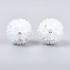 Handmade Polymer Clay Rhinestone with Resin Daisy Flower CLAY-T022-02D-2