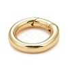 Rack Plating Brass Spring Gate Rings KK-M229-48G-2