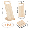 16-Hole 2-Row Wood Jewelry Display Stands EDIS-WH0016-007B-2