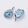 Synthetic Turquoise Pendants G-E442-04A-2