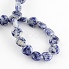 Natural Blue Spot Jasper Bead Strands G-R190-04-2