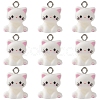 10Pcs Opaque Resin Pendants RESI-YW0004-51-1