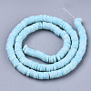 Handmade Polymer Clay Bead Strands CLAY-S094-6mm-B06-2
