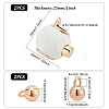 Spray Painted Zinc Alloy Cord Lock Clasp FIND-WH0111-157A-2
