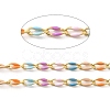 Brass Enamel Curb Chains CHC-C003-13G-12-2