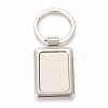 Zinc Alloy Cabochon Settings Keychain KEYC-E028-08P-1