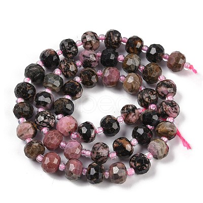 Natural Rhodonite Beads Strands G-H057-A12-01-1