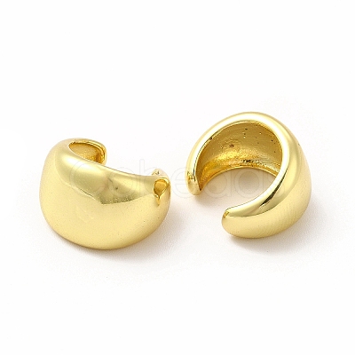 Rack Plating Brass Cuff Earrings for Women EJEW-H091-17G-1