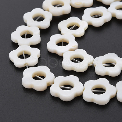 Freshwater Shell Beads Frames Strands X-SHEL-T009-14A-1