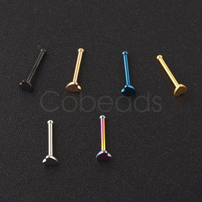 304 Stainless Steel Heart Nose Bone Rings WG0DFB7-01-1
