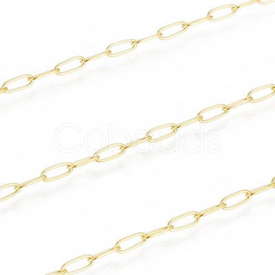 Ion Plating(IP) 304 Stainless Steel Paperclip Chains CHS-F010-01B-G-1