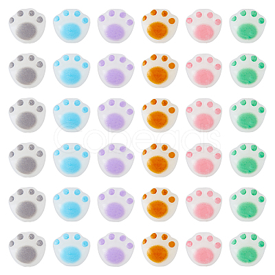 60Pcs 6 Colors Opaque Acrylic Beads SACR-DC0001-05-1