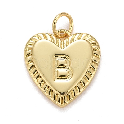 Rack Plating Golden Brass Pendants KK-E260-01G-B-1