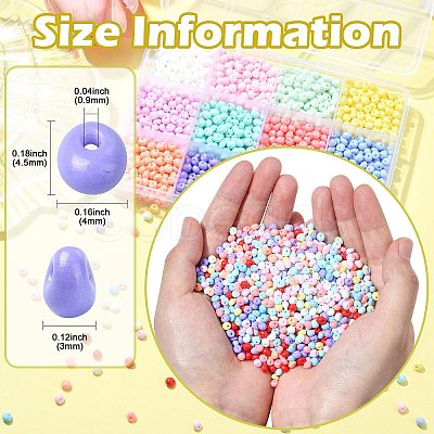 180G 12 Colors 6/0 Opaque Baking Paint Glass Seed Beads SEED-CJ0001-23-1