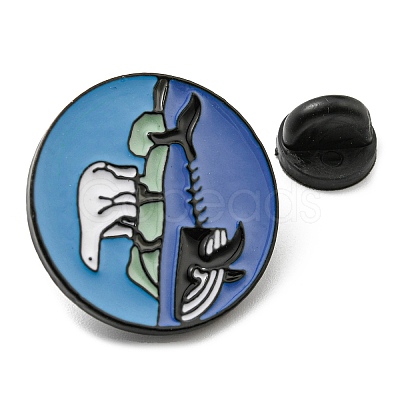 Marine Environment Protection Theme Enamel Pin JEWB-B008-01B-1