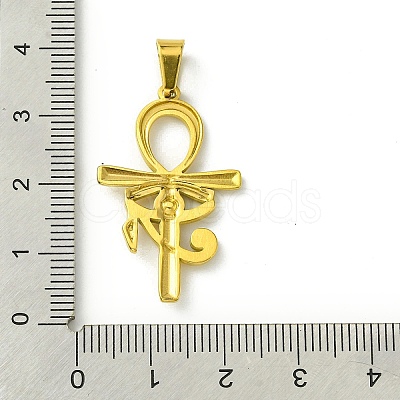 PVD Vacuum Plating 304 Stainless Steel Pendants STAS-H192-03G-01-1