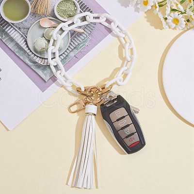 Chain Link Wristlet Keychain HJEW-SW00013-06-1