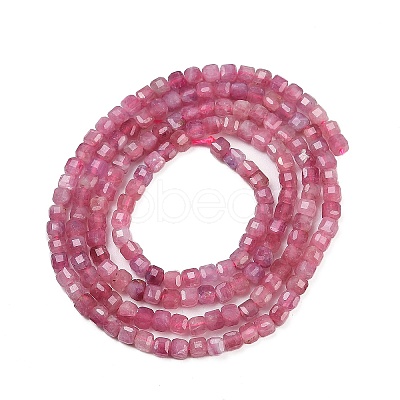 Natural Pink Tourmaline Beads Strands G-H266-10-1