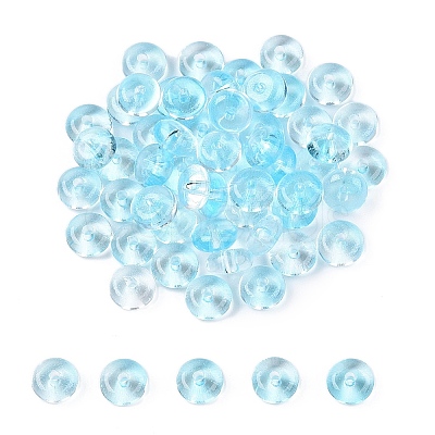 Electroplate Transparent Colours Rainbow Glass Seed Beads SEED-T007-03B-1