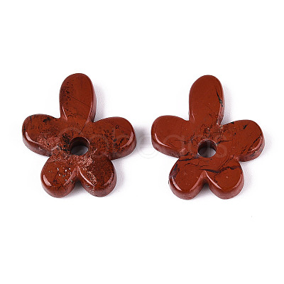 Natural Red Jasper Pendants G-T142-44F-1