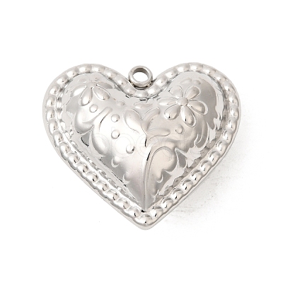 304 Stainless Steel Pendants STAS-B128-11C-P-1