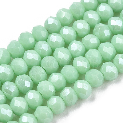 Electroplate Glass Beads Strands X-EGLA-A034-P3mm-A20-1