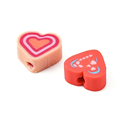 200Pcs 10 Styles Handmade Polymer Clay Beads CLAY-FS0001-29-1