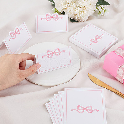 180Pcs Bowknot Paper Place Cards CDIS-UN0001-01-1