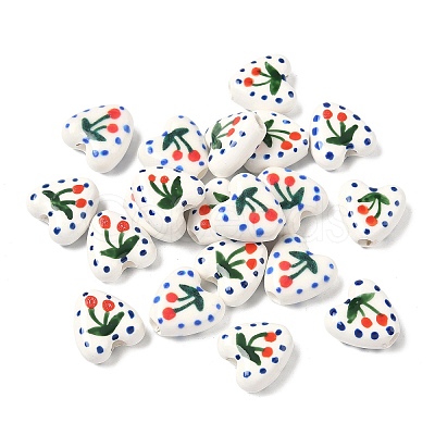 Handmade Porcelain Enamel Beads PORC-K011-02E-1