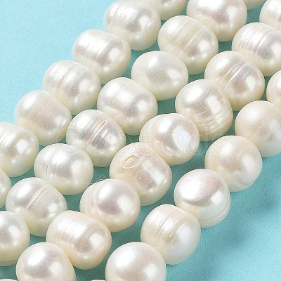 Natural Cultured Freshwater Pearl Beads Strands PEAR-E019-08-1