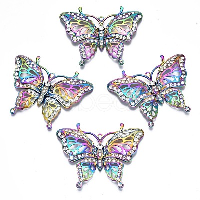 Rack Plating Rainbow Color Alloy Big Pendants PALLOY-N163-171A-1