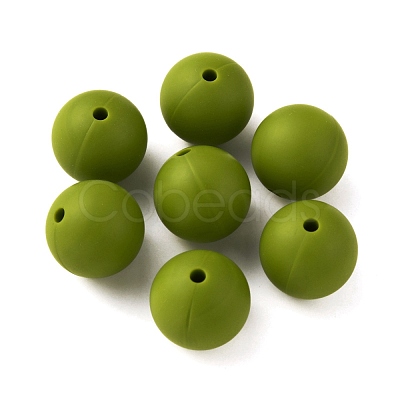 Food Grade Eco-Friendly Silicone Focal Beads SIL-WH0013-01M-1