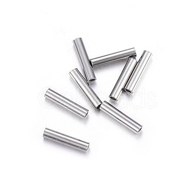 Non-Tarnish 201 Stainless Steel Tube Beads X-STAS-O107-07P-B-1