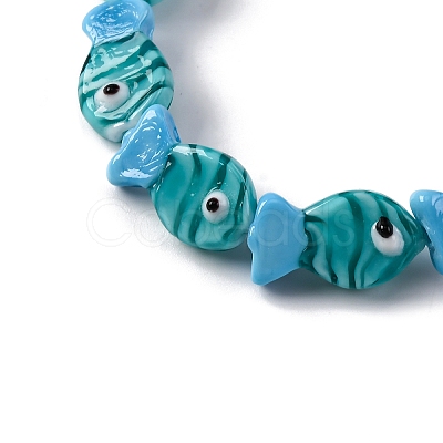Handmade Lampwork Beads Strands LAMP-G154-07J-1