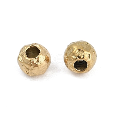 Textured 316 Surgical Stainless Steel Beads STAS-M106-01B-G-1