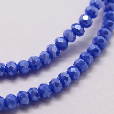 Electroplate Glass Bead Strands X-GLAA-K016-2x3mm-08PL-1