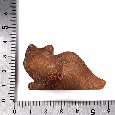 Natural Red Agate Carved Cat Figurine G-Q615-04D-1