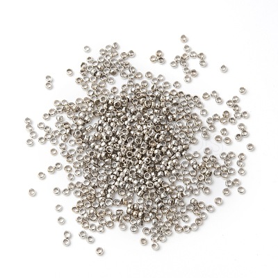 Brass Crimp Beads KK-L020-P-1