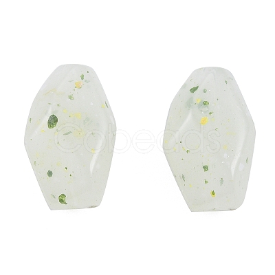 Marbled Stone Style Opaque Acrylic Beads OACR-G009-03C-1