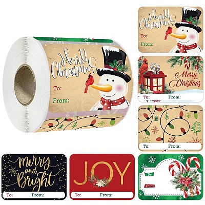 Christmas Theme Cartoon Paper Stickers STIC-P013-06B-1