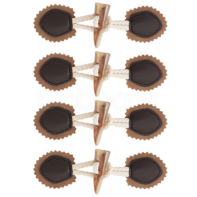 5 Pairs Resin Buttons BUTT-TA0001-48D-1