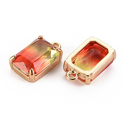 Gradient Color Glass Pendants GLAA-S193-008-AM-1
