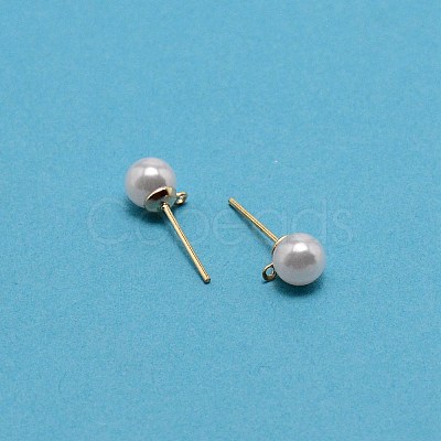 304 Stainless Steel Stud Earring Findings STAS-WH0029-02B-01-1
