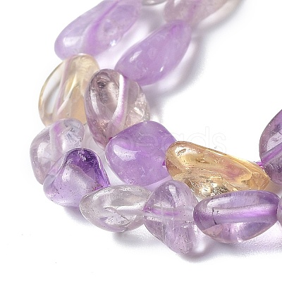 Natural Ametrine Beads Strands G-I351-A11-1