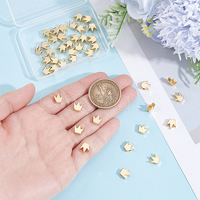 50Pcs Brass Beads KK-BBC0027-41A-1