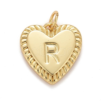 Rack Plating Golden Brass Pendants KK-E260-01G-R-1