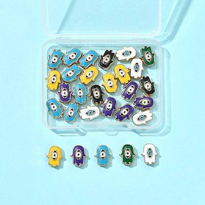 30Pcs Alloy Enamel Beads ENAM-FS0003-56-1
