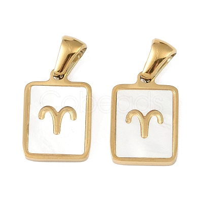 Constellations Natural White Shell Pendants STAS-M338-01I-G-1
